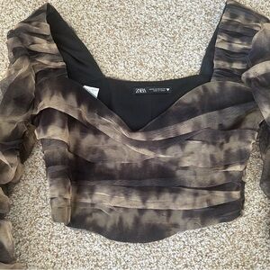 Zara Mesh Cropped Top